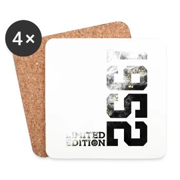 74E ANNIVERSAIRE 74 ANS ÉDITION LIMITÉE 1952 - Dessous de verre (lot de 4) - blanc - Devant