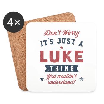 Es ist eine Luke-Sache - Untersetzer (4er-Set) - Weiß - Vorne