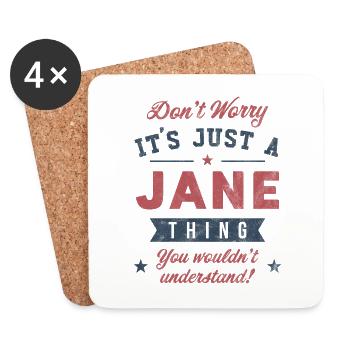 C’est un truc de Jane - Dessous de verre (lot de 4) - blanc - Devant