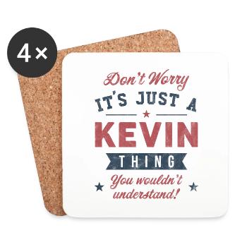 C’est un truc de Kevin - Dessous de verre (lot de 4) - blanc - Devant