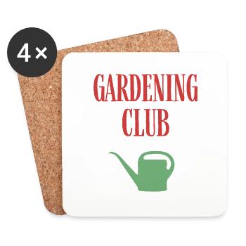 Couleur du club de jardinage - Dessous de verre (lot de 4) - blanc - Devant