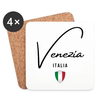I love Venice, Venice Italy - Coasters (set of 4) - white - Front