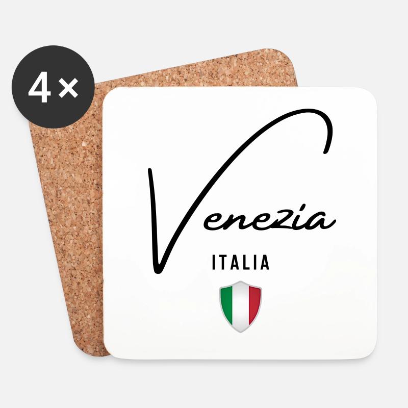 Ich liebe Venedig, Venedig Italien - Untersetzer (4er-Set) - Weiß
