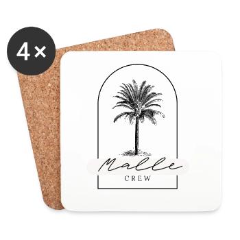 Malle Crew - Coasters (set of 4) - white - Front