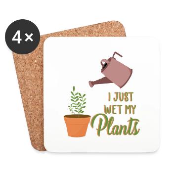 Garten Motiv Gärtner & Gärtnerin Spruch - Untersetzer (4er-Set) - Weiß - Vorne
