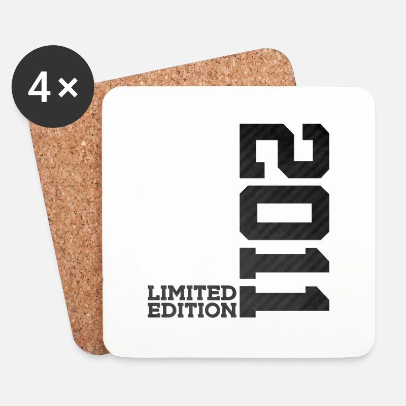 15. GEBURTSTAG LIMITED EDITION 2011 - Untersetzer (4er-Set) - Weiß
