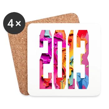 BUNT 13TH BIRTHDAY 2013 - Coasters (set of 4) - white - Front