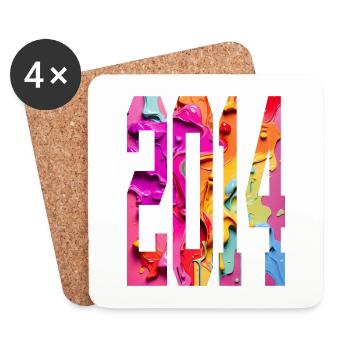BUNT 12E ANNIVERSAIRE 2014 - Dessous de verre (lot de 4) - blanc - Devant