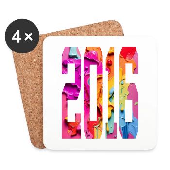BUNT 10TH BIRTHDAY 2016 - Coasters (set of 4) - white - Front