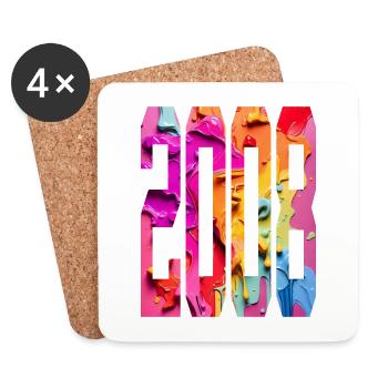 BUNT 18TH BIRTHDAY 2008 - Coasters (set of 4) - white - Front