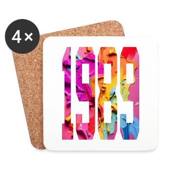 BUNT 37E ANNIVERSAIRE 1989 - Dessous de verre (lot de 4) - blanc - Devant
