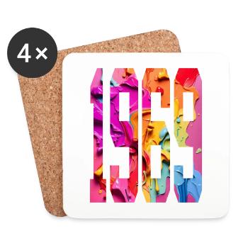 BUNT 57TH BIRTHDAY 1969 - Coasters (set of 4) - white - Front
