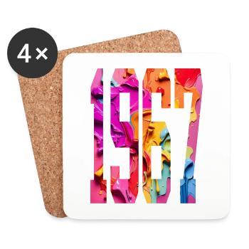 BUNT 59TH BIRTHDAY 1967 - Coasters (set of 4) - white - Front