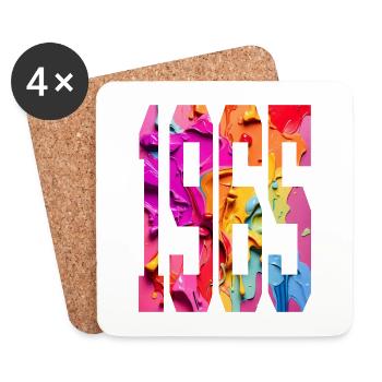 BUNT 61E ANNIVERSAIRE 1965 - Dessous de verre (lot de 4) - blanc - Devant