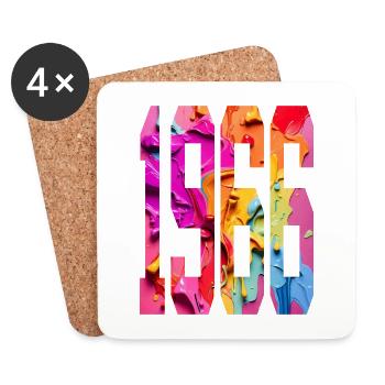 BUNT 60E ANNIVERSAIRE 1966 - Dessous de verre (lot de 4) - blanc - Devant