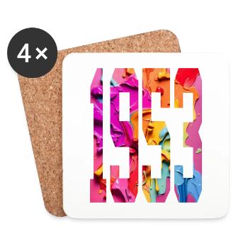 BUNT 73E ANNIVERSAIRE 1953 - Dessous de verre (lot de 4) - blanc - Devant