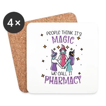 Apotheke | Pharmacy Magic - Untersetzer (4er-Set) - Weiß - Vorne