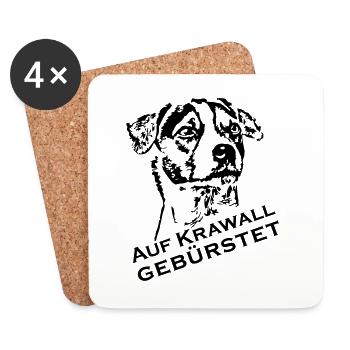 Parson Terrier - Untersetzer (4er-Set) - Weiß - Vorne