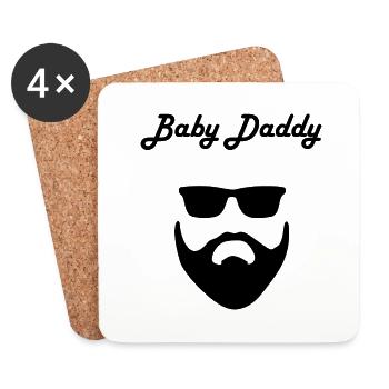 Bébé Daddy Bart lunettes de soleil Cool - Dessous de verre (lot de 4) - blanc - Devant