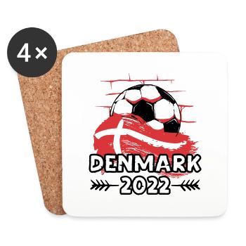 Denmark Denmark soccer Soccer 2022 - Coasters (set of 4) - white - Front