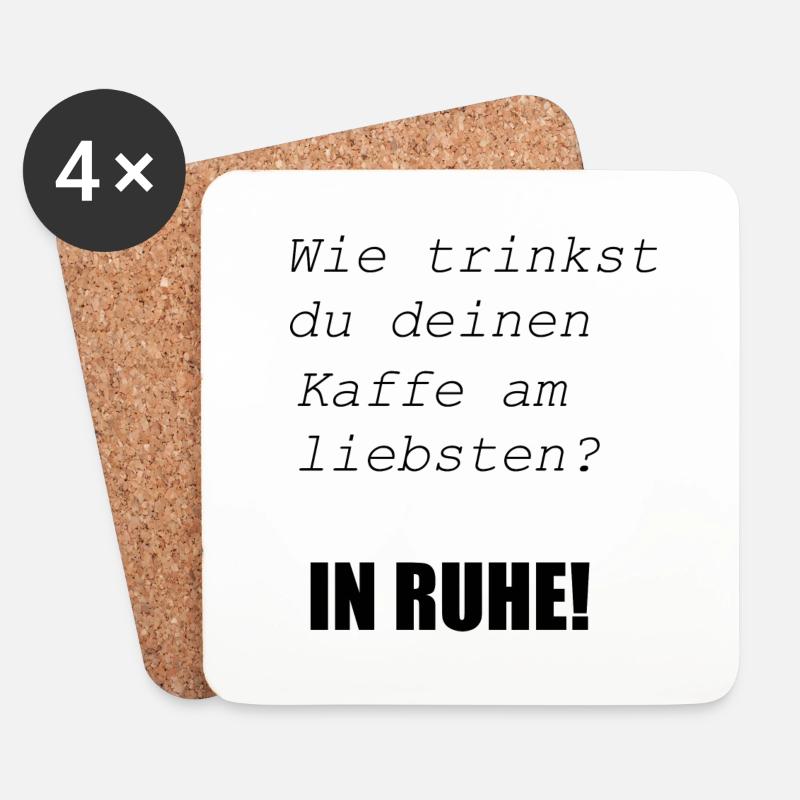 IN RUHE - Untersetzer (4er-Set) - Weiß