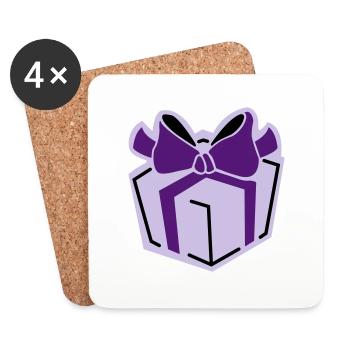 Geschenk 3 - Untersetzer (4er-Set) - Weiß - Vorne