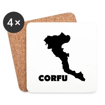 corfu - Untersetzer (4er-Set) - Weiß - Vorne