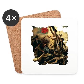 FRANCE Révolution française - Dessous de verre (lot de 4) - blanc - Devant