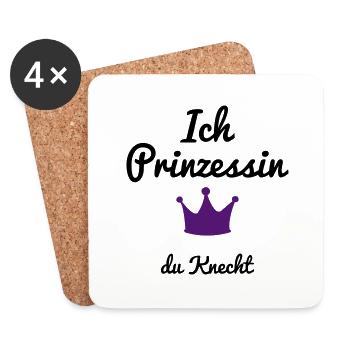 lustig - Untersetzer (4er-Set) - Weiß - Vorne