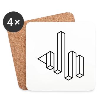 Impossible Figures 11A v. 0.9 - Coasters (set of 4) - white - Front