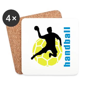 handball - Coasters (set of 4) - white - Front
