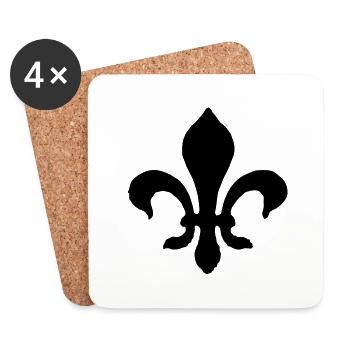 Lillie - Coasters (set of 4) - white - Front