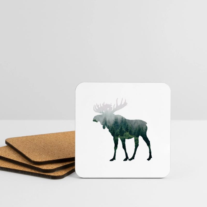Moose Coasters (set of 4)