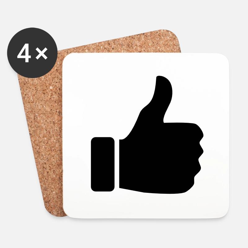 like - Coasters (set of 4) - white
