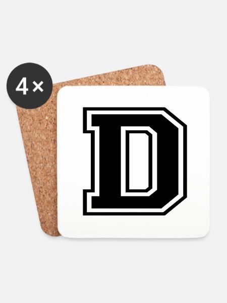 D - Untersetzer (4er-Set) - Weiß