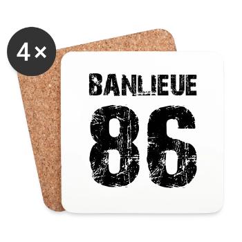 banlieue 86 - Coasters (set of 4) - white - Front