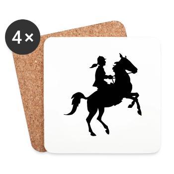 Horsewoman - Coasters (set of 4) - white - Front