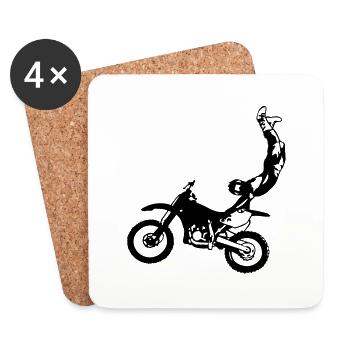 cb37_freestyler - Dessous de verre (lot de 4) - blanc - Devant