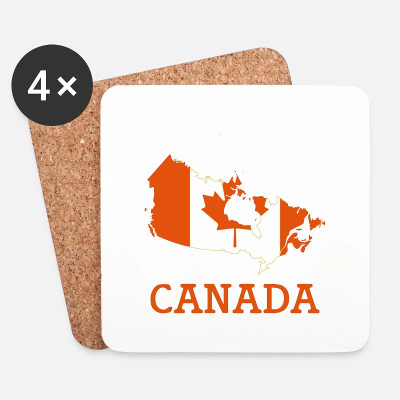 canada - Untersetzer (4er-Set) - Weiß