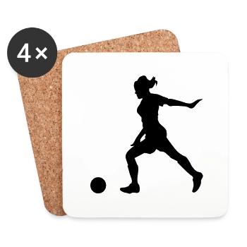 Women's football - Coasters (set of 4) - white - Front