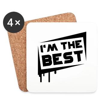 I'm The Best - Coasters (set of 4) - white - Front