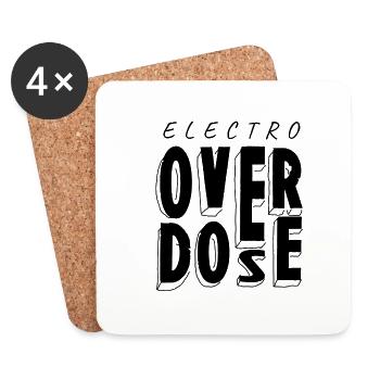 Electro Overdose - Untersetzer (4er-Set) - Weiß - Vorne