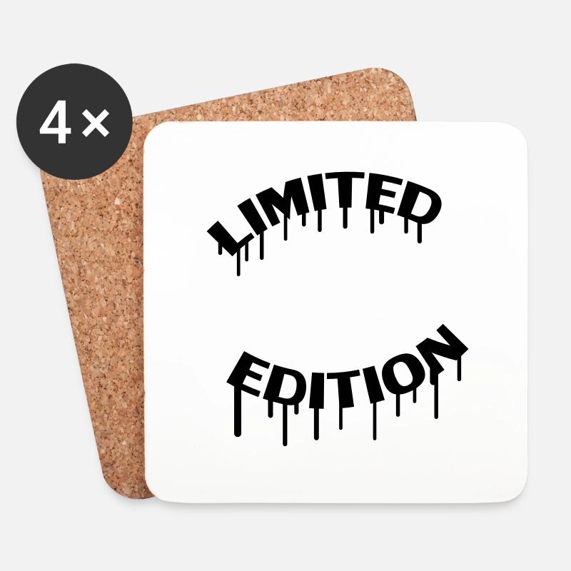 Limited Edition Graffiti - Untersetzer (4er-Set) - Weiß