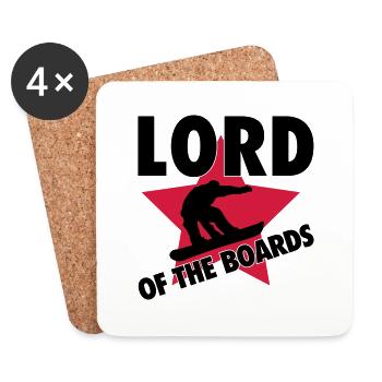Lord of the boards - Untersetzer (4er-Set) - Weiß - Vorne