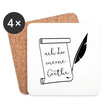 oh you my Goethe - Coasters (set of 4) - white - Front