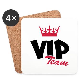 vip_team2 - Untersetzer (4er-Set) - Weiß - Vorne