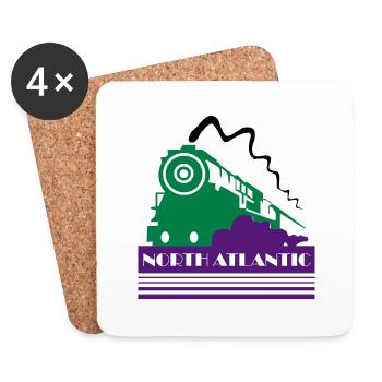 North Atlantic Art Deco Railway - Coasters (set of 4) - white - Front