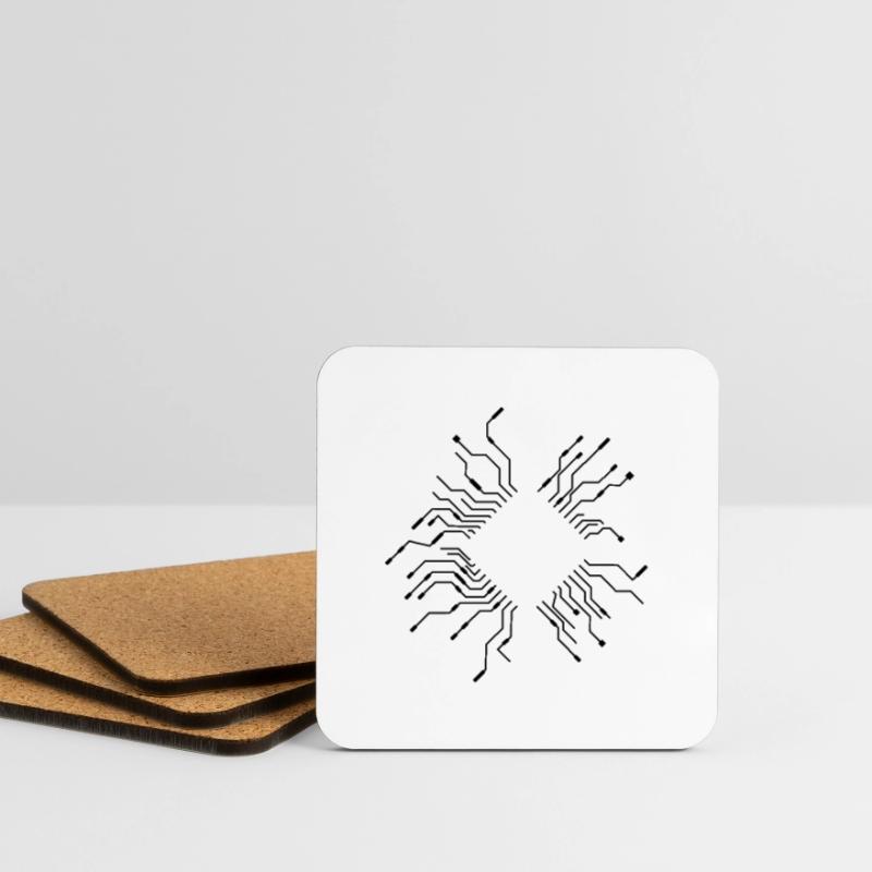 wires processor cpu wire cabling computer Coasters (set of 4)