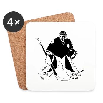 Hockey Keeper - Untersetzer (4er-Set) - Weiß - Vorne