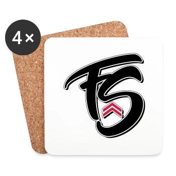 Frischer Stil - Untersetzer (4er-Set) - Weiß - Vorne